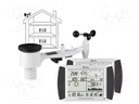 Weather station; touch screen,LCD 7"; -40÷60°C; 0÷50m/s; 1÷99%RH