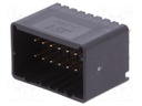 Wire-board; socket; male; J2000; 2.5mm; PIN: 16; THT; 250V; 4.6A