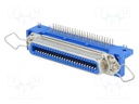 Connector: Centronics; socket; female; PIN: 50; THT; angled 90°