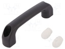 Handle; Mat: polyamide; black; H: 40mm; L: 145mm; grey; W: 22.5mm; 530N