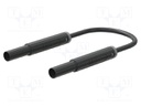 Test lead; 19A; banana plug 4mm,both sides; insulated; Len: 1m