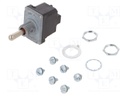 Switch: toggle; Pos: 3; DPDT; (ON)-ON-(ON); 10A/230VAC; Leads: screw