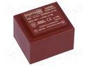 Transformer: encapsulated; 1.5VA; 117VAC; 9V; 167mA; Mounting: PCB