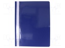 Document wallet; A4; navy blue; PVC