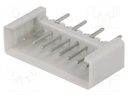 Socket; IDC; male; PIN: 8; straight; THT; tinned; 2.54mm; Layout: 1x8