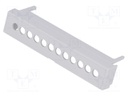 Terminals cover; grey; 5.08mm; Holes no: 12