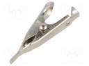 Crocodile clip; 5A; Grip capac: max.5.6mm; Contacts: steel; tinned