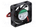 Fan: DC; axial; 12VDC; 40x40x10mm; 9.35m3/h; 17.7dBA; ball bearing