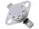 Sensor: thermostat; Output conf: NC; Topen: 160°C; Tclos: 130°C; 10A