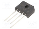 Bridge rectifier: single-phase; Urmax: 600V; If: 10A; Ifsm: 200A