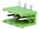 Pluggable terminal block; Contacts ph: 5mm; ways: 3; angled 90°
