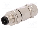 Plug; M12; PIN: 4; male; A code-DeviceNet / CANopen; for cable