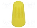 Close end; 22AWG÷10AWG; screwed; yellow; max.105°C
