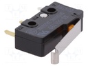 Microswitch SNAP ACTION; with lever with roller simulation