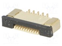 Connector: FFC (FPC); vertical; PIN: 10; ZIF; SMT; 0.5A; 30mΩ; 0.5mm