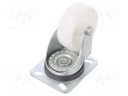 Transport wheel; Ø: 80mm; W: 30mm; H: 107mm; torsional; 152kg