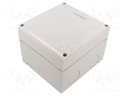 Enclosure: junction box; X: 136mm; Y: 150mm; Z: 105mm; IP66