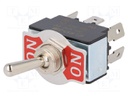 Switch: toggle; Pos: 2; DPDT; ON-ON; 20A/12VDC; 0÷55°C; Toggle: round