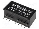 Converter: DC/DC; 3W; Uin: 4.5÷9V; 12VDC; Iout: 250mA; SIP; 4.8g
