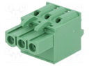 Pluggable terminal block; 5mm; ways: 3; straight; plug; female