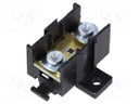 Terminal block; screw terminal; ways: 1; 16mm2; terminals: 2; 76A
