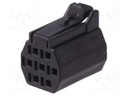 Connector: wire-wire; DF62; plug; female; w/o contacts; PIN: 7