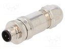 Plug; M12; PIN: 3; male; A code-DeviceNet / CANopen; for cable