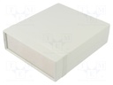 Enclosure: with panel; 1598; X: 155mm; Y: 180mm; Z: 52mm; ABS; grey