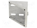 Angle bracket; for profiles; W: 74mm; H: 76mm; L: 76mm; aluminium