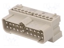 Connector: HAN; module; Han Eco Modular; PIN: 20; screw terminal