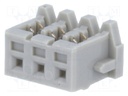 Plug; IDC; female; KR; 2mm; PIN: 3; for cable; 100V; 1A; Layout: 1x3