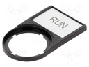 Bezel with description label; RMQ-Titan; 30x50mm