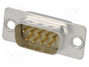 D-Sub; PIN: 9; plug; male; turned contacts; soldering