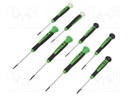 Phillips,slot,Torx®; Features: two-component handle; 8pcs.