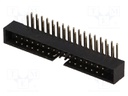 Socket; IDC; male; PIN: 34; angled 90°; THT; gold flash; 2mm