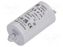 Capacitor: motors, run; 5.5uF; 400VAC; Ø32x55mm; -25÷85°C; ±5%
