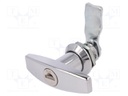 Lock; different cylinder; zinc and aluminium alloy; 21mm
