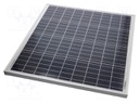 Photovoltaic cell; polycrystalline silicon; 670x650x30mm; 60W