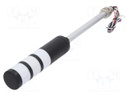 Signaller: signalling column; continuous light,blinking light