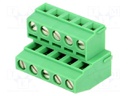 PCB terminal block; angled 90°; 5.08mm; ways: 10; on PCBs; tinned