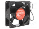 Fan: AC; axial; 230VAC; 120x120x38mm; 150m3/h; 37dBA; ball bearing