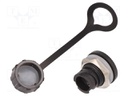 Socket; USB B mini; for panel mounting,front side nut; IP67