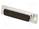 D-Sub HD; PIN: 44; plug; female; stamped and formed contacts