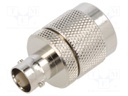 Adapter; 33.9mm; BNC socket,N plug; 50Ω; 4GHz