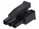 Plug; wire-wire; female; Micro MATE-N-LOK; 3mm; PIN: 3; for cable