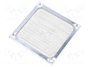 Guard; with EMI shielding; 80x80mm; Mat: metal; Mounting: screw