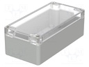 Enclosure: multipurpose; X: 80mm; Y: 160mm; Z: 55mm; EUROMAS; IP66