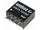 Converter: DC/DC; 1W; Uin: 10.8÷13.2V; 12VDC; Iout: 83mA; SIP4; 1.8g