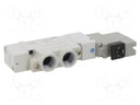 Electromagnetic valve; 5/2 monostable; G 1/4"; Temp: -10÷50°C