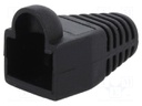RJ45 plug boot; 5.8mm; Colour: black